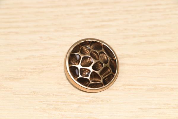 40L Decorative Clothing Buttons Rose Gold Epoxy Transparent