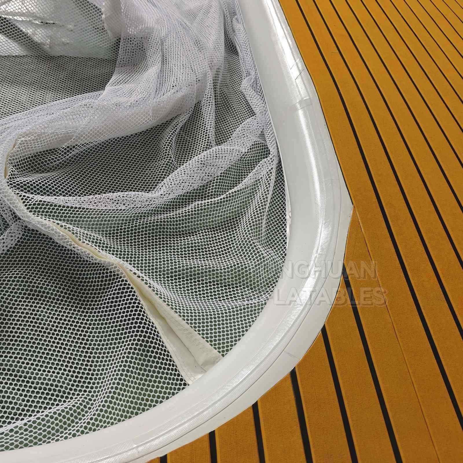 Commercial EVA Non Slip Inflatable Pool with Protective Mesh Cover Wide Deck and Reinforced Airtight Frame for Resorts Water Parks and Events