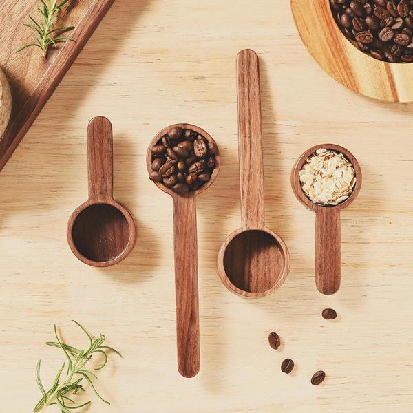 Black Walnut Coffee Wooden Measuring Spoon Long Handle