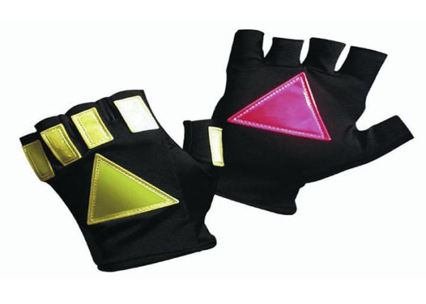 Fingerless Traffic Safety Gloves 200 - 600 Feet Size Fit Road Management