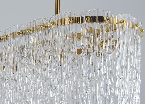 90V Polished Finish Kitchen Diameter 80 / 100cm Crystal Pendant Light