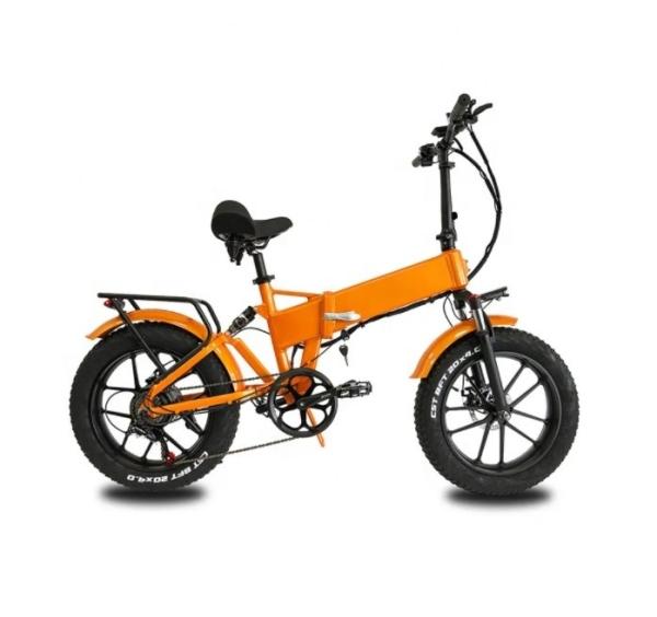 20 Inch 7 Speed Fat Tire Folding Ebike 750W With LCD Display And Lithium Battery