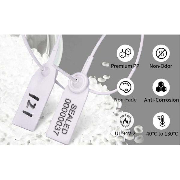 Plastic Numbered Security Seals Easy Break Tamper Plastic Numbered Seal Truck Plastic Seals