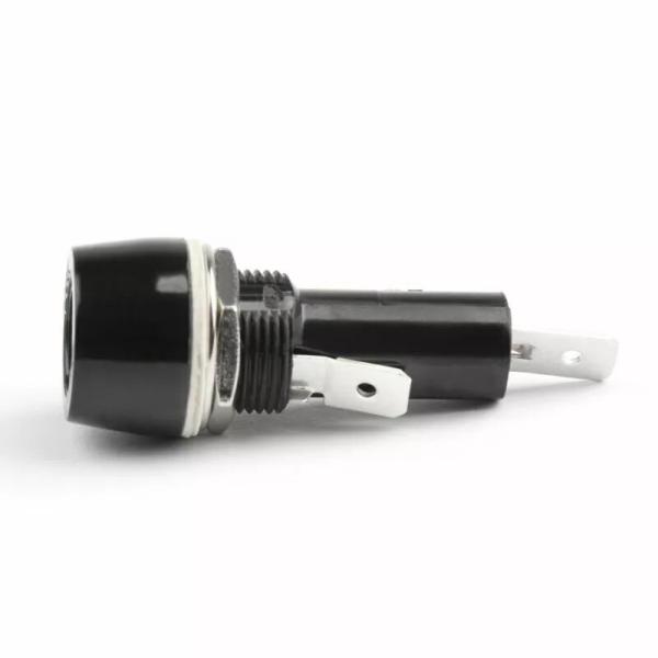 R3-53 3AG 6.3*32mm Painel de tubos de vidro montar segurador de fusível Bloack 15A