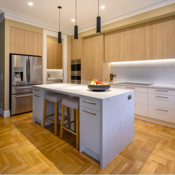 Grain Kitchen Cabinets Island White Melamine  Modern Wood Kitchen Cabinets