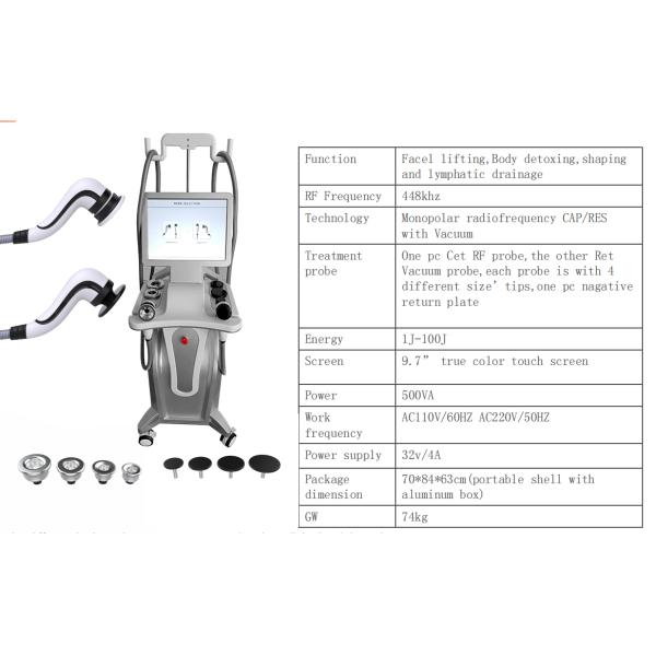 Профессиональное вакуумное всасывание RF обезболивающее устройство Форма тела Удаление целлюлита