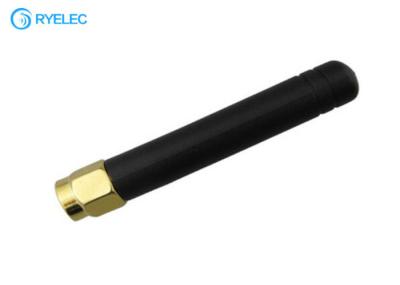 antena reta folheado a ouro masculina de borracha do RP SMA 5CM G/M GPRS das comunicações 2dBi