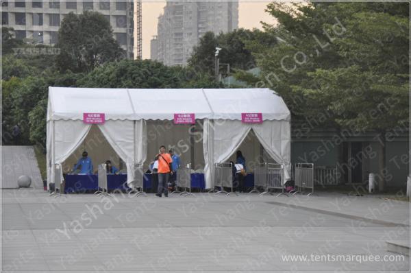 Outside Marathon Sport Event Tents Temporary Sunshade Shelter 100km/h Wind Load