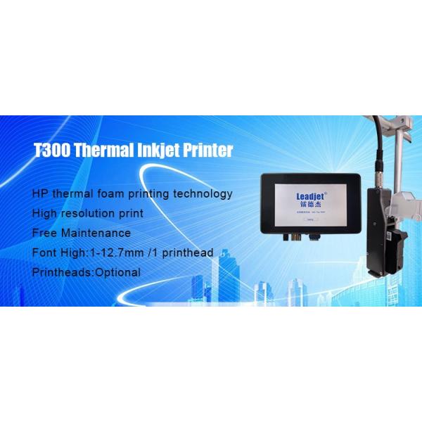 Leadjet T300 High Resolution Inkjet Printer / TIJ Inkjet Printer For Carton Box