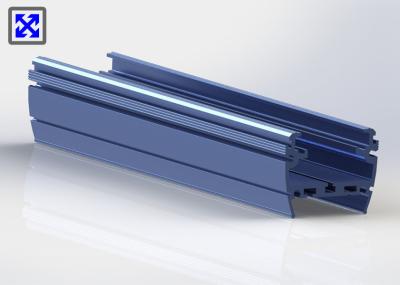 Blue Painted 6063 - T5 Aluminum LED Strip Profiles Channel For LED Light