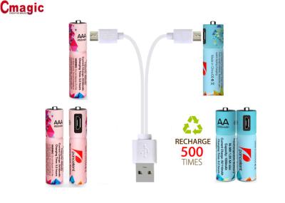 Smart NIMH USB AA Battery USB Port  AAA Battery Long Operation Life