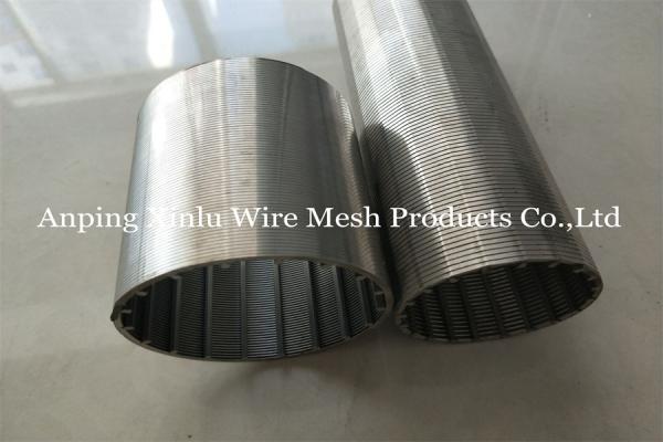 DN200 Filter Slot 35-100 Mesh Johnson Type Vee Wire Screen Pipe