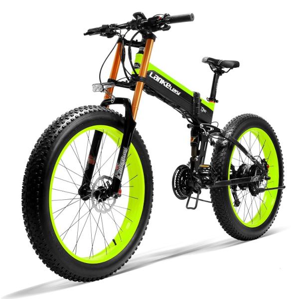 LANKELEISI 1000w Fat Tire Ebike 26 Inch With 48V 13AH Panasonic Battery