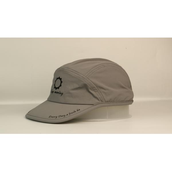 Rubber Printing 5 Panel Plastic Buckle Camp Hats Quick Dry