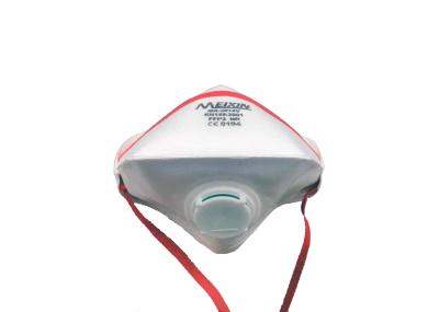 Adjustable Headstrap FFP2V Foldable Dust Mask With Valve Easy Wearing And Taking Off
