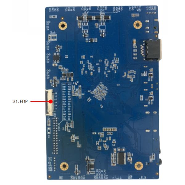 1TOPS AI RK3568 Embedded ARM Board For Queue System 4GB RAM 64GB ROM Gigabit Ethernet Android Motherboard