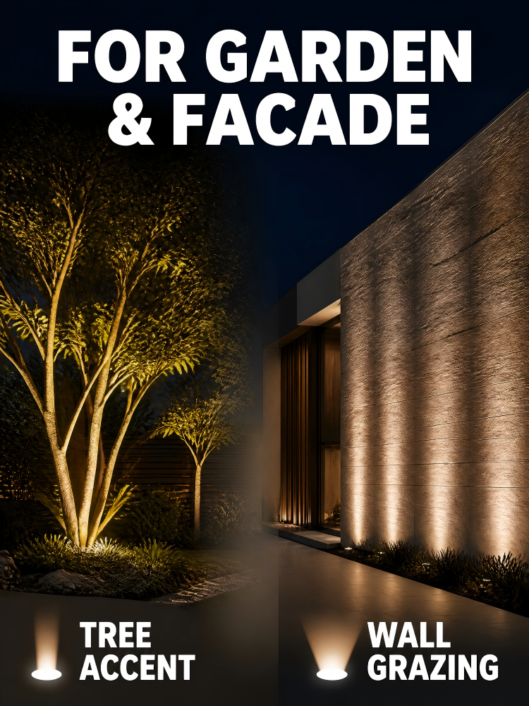 9W-36W LED Tree Up Lights 3in1 4in1 DMX512 DC24V IP65 Aluminum Garden Landscape Lighting
