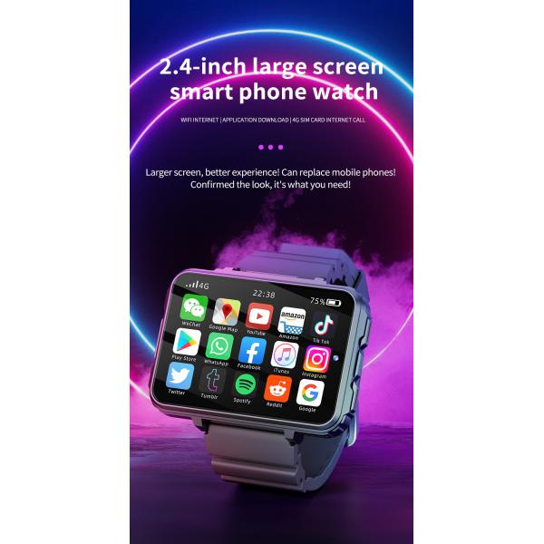 VP999 Reloj Inteligente 4G LTE con Tarjeta SIM Teléfono Pantalla Grande GPS Deportes Electrónicos Muñeca Versión Global