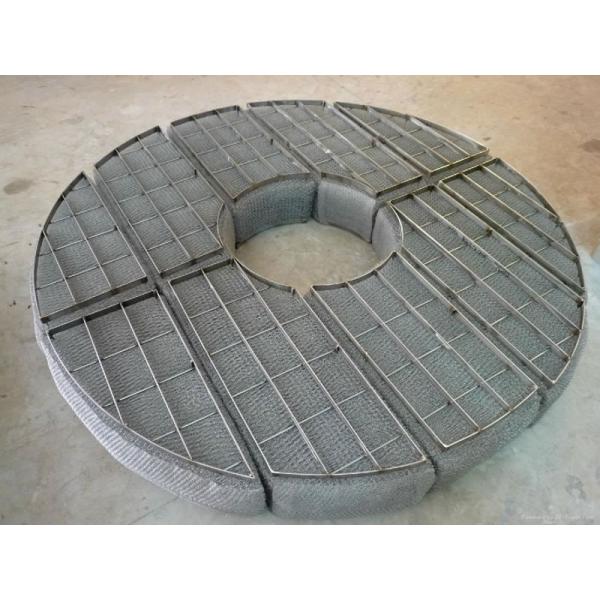 SS304 316  316L Wire Mesh Demister Pad  Customizable Thickness And Segment Plans