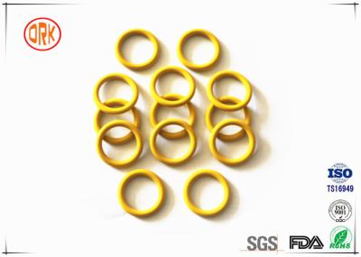 Yellow Waterproof Silicone O Ring Seal High Temperature Resistance For Electronic