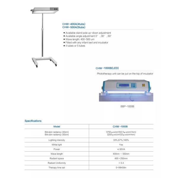Neonatal Infant Led Infant Phototherapy Unit Phototherapy Machine