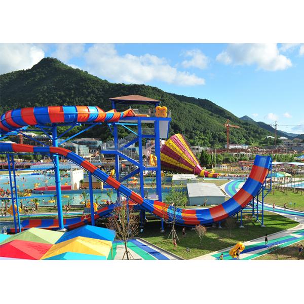 Аквапарк темы водных горок супер стеклоткани водных горок бумеранга коммерчески