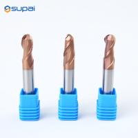 HRC55 CNC Ball Nose Spiral End Mills Vollhartmetall para madeira