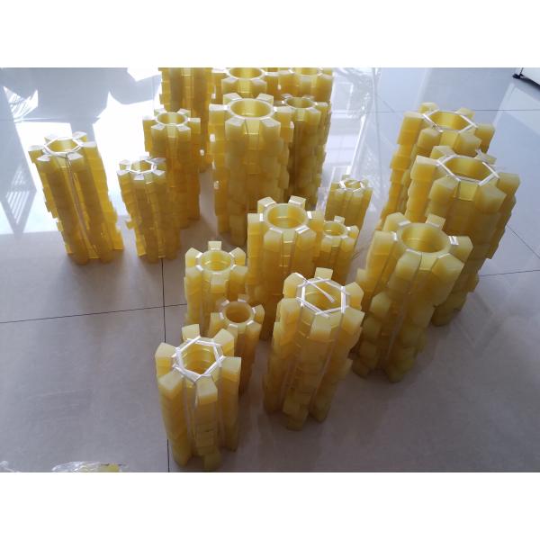 Yellow SBT Polyurethane Coupling , SBR SBT Elastic Spider Coupling