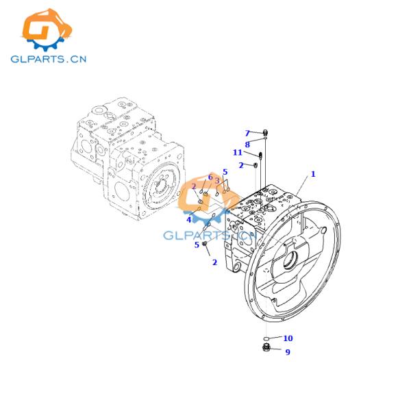708-2J-00011 Excavadora bomba hidráulica principal PC490LC PC490-10 PC450-10 para Komatsu