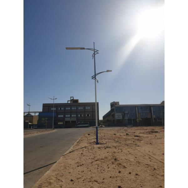 6500K 27AH IP65 Waterproof Solar Street Light With Intelligent Microwave Sensor