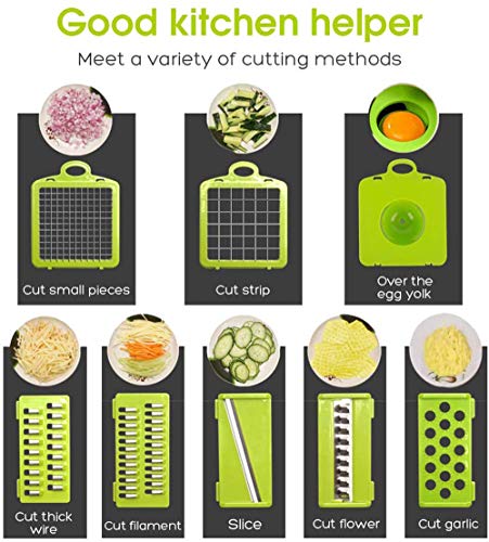 Versatile Plastic Chopper for Fruits Vegetables Durable Kitchen Tool 35.5x11.8x11.8cm