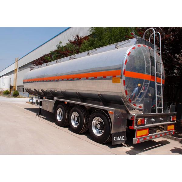 Mechanical Suspension Gas 42cbm Aluminum Tanker Trailer
