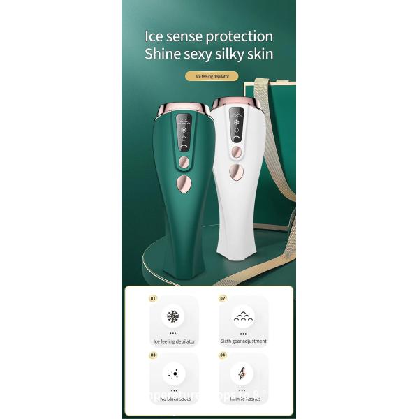 Прибор удаления волос IPL льда крутой постоянный для людей женщин, перевозчик волос всего тела как быстро как 8 минут, 999 999 Flashe