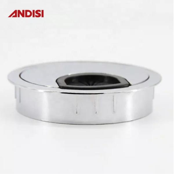 Connector Finish Chrome/Nickel Plated Office Table Outlets Cable Sleeve Cover Grommet