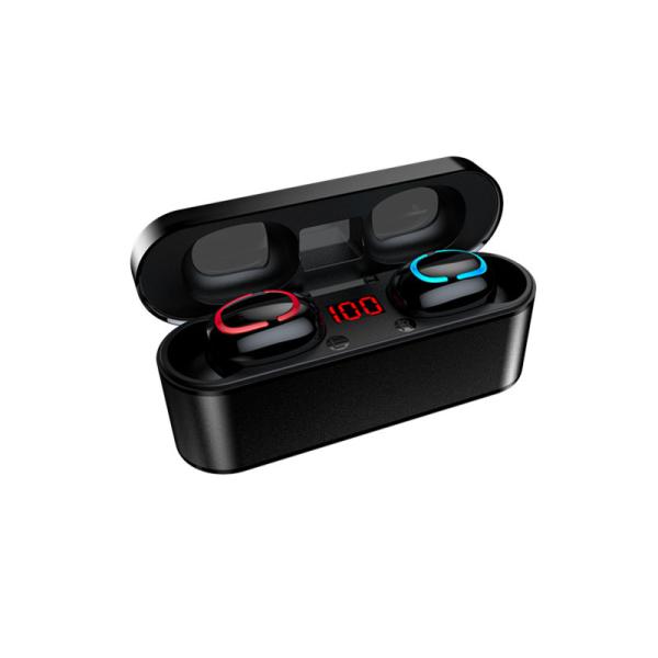 LCD Digital Display TWS Earphones Super Mini Smart Wireless BT 5.0 Earbuds Stereo Blue Tooth Mobile Phone OEM