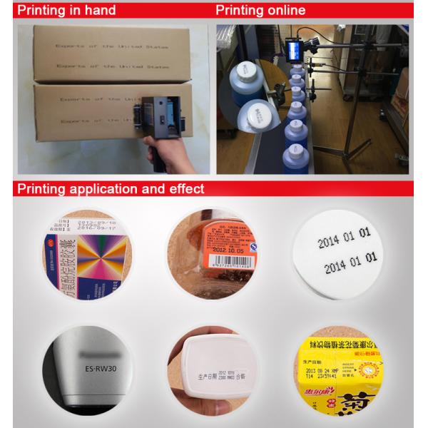 Plastic film , Paper Card , Bag , Box , Carton Industrial Handheld Inkjet Printer for Sale