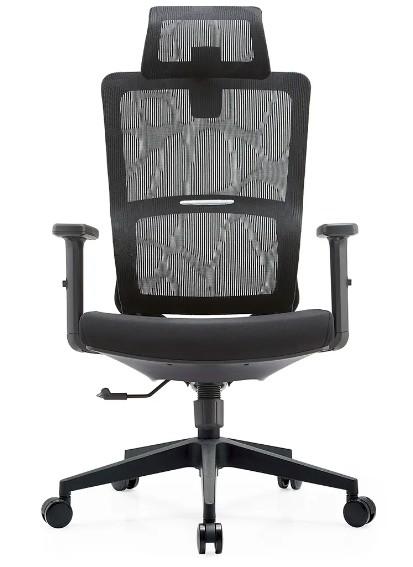 Black Full Mesh Mesh Furniture Lumbar Support Massage Modern Wholesale Armrest Comfort Fabric Ergonomic Office Chair