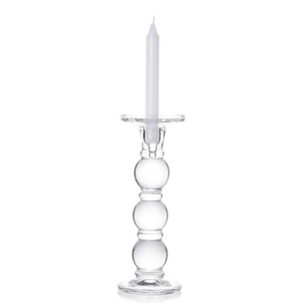 Upmarket Quality Wholesale clear tall glass candelabra candlestick holder for party