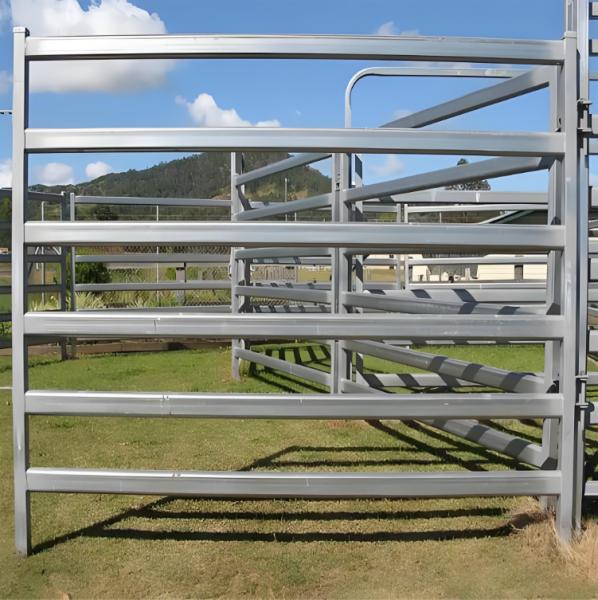 Portable Galvanized Steel Cattle Fence Panel 1.8x2.1m for Livestock and Farm Animals