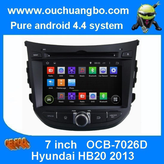 Ouchuangbo Car Radio Multimedia Kit for Hyundai HB20 2013 DVD GPS Navi Stereo System OCB-7026D