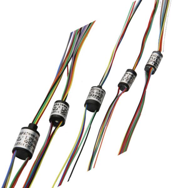 Anillo de deslizamiento eléctrico compacto de 12 circuitos LPM-12A