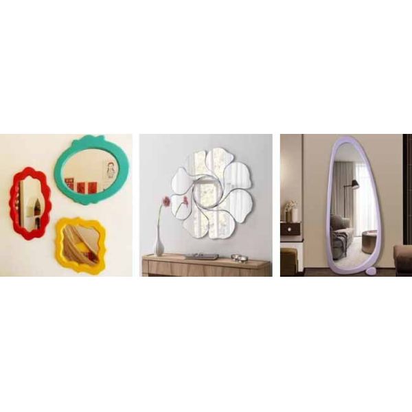 Modern Style Wooden Frame Full-length Mirror, Retro Wall Mirror, Suitable for Use As a Floor Mirror in Living Room and Bedroom