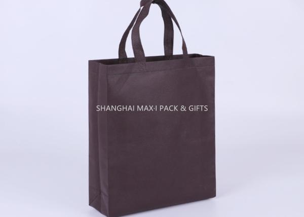 Grocery Promotional Non Woven Gift Bags Fabric Foldable Blue or Red Customize Printed