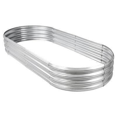 Kit de cama de jardim elevado para vegetais flor 5 * 3 * 1 Ft Caixas de plantação de metal galvanizado projetado para fácil DIY e limpeza