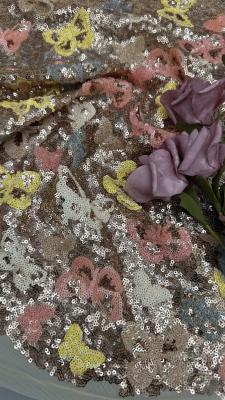 Sequin Embroideded Lace Fabric Elegant Mesh From Factory to Your Fashion Line
