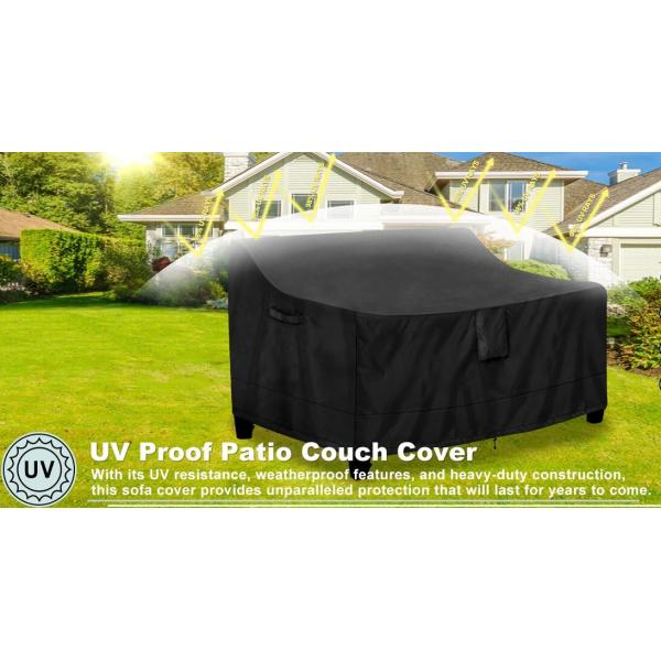 Outdoor Liners Outdoor Waterproof Patio Loveseat Couch Cover - UV Resistant Patio Sofa Furniture Covers Weatherproof
