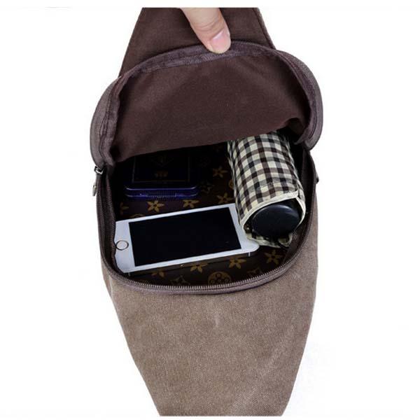 Fashion Canvas Lesiure Shoulder BagTote Bag Sling Bag Nylon Waist Purses Bag Phone Bag