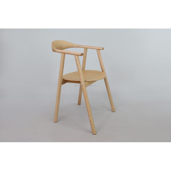 Fully Assembled High Back Solid Ash Wood Dining Chair for Home Furniture in Modern Restaurant
