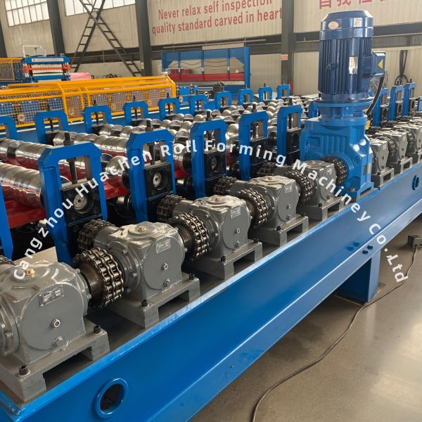 CE Standard Glazed Tile Roll Forming Machine with 12 Stations and Chain Drive for Steel Roofing Sheets