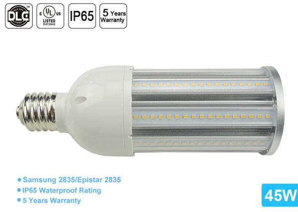 DLC E26 LED Corn Bulb Waterproof IP65 Outdoor 45w Street Lighting with 5 years warranty